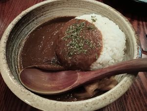 Japanese-style curry rice. at Itadakizen in London