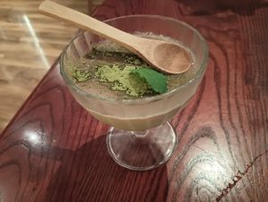 Matcha purin. at Itadakizen in London