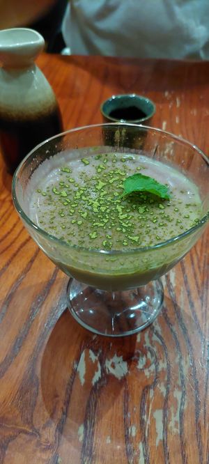 Green tea purin at Itadakizen in London