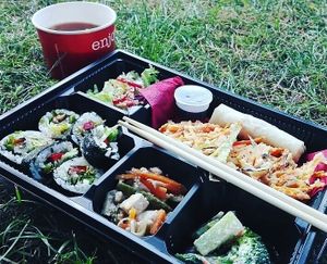 take away sushi box at Itadakizen in London