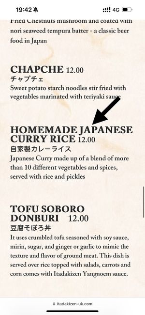   at Itadakizen in London