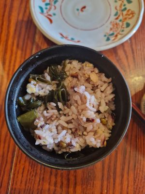 Han rice - a bit more exciting than the plain rice at Itadakizen in London
