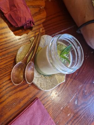 Matcha pudding. Pleasant and light but £8! at Itadakizen in London