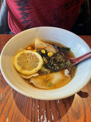 dumpling soup  at Itadakizen in London