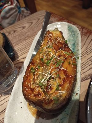 Aubergine with miso at Itadakizen in London