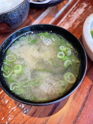 Miso soupp  at Itadakizen in London