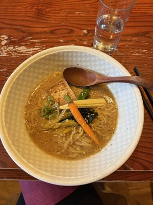 Miso ramen   at Itadakizen in London