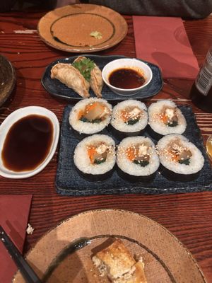 Sushi rolls  at Itadakizen in London