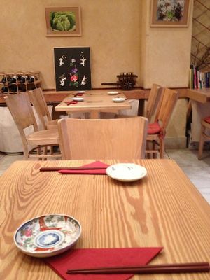 The inside of the restaurant. at Itadakizen in London