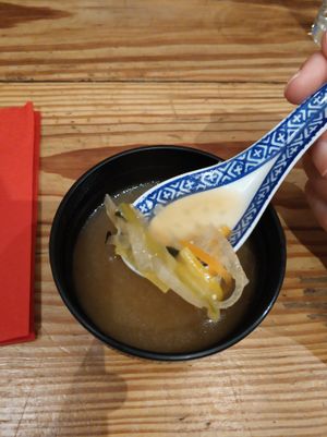 not tasty miso soup for £2 at Itadakizen in London