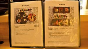 Menu 1/8 at Itadakizen in London