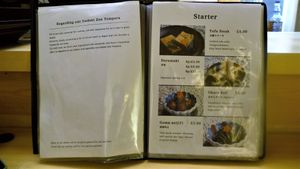 Menu 2/8 at Itadakizen in London