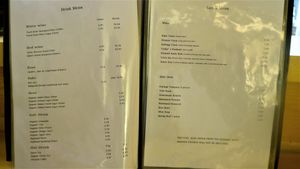 Menu 8/8 (Drinks) at Itadakizen in London