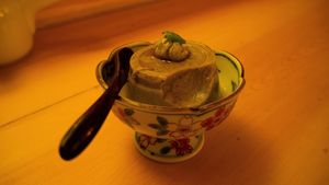 Black Sesame Pudding Dessert - part of Itadaki Course (Noodles Set) [£24.00] at Itadakizen in London