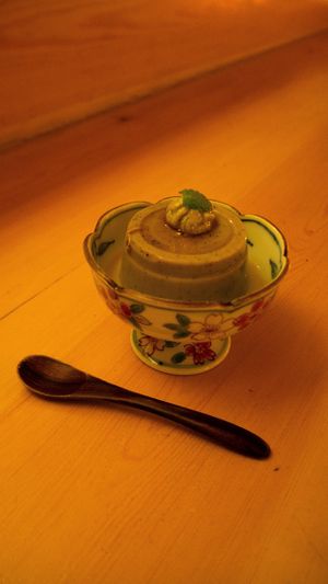 Black Sesame Pudding Dessert - part of Itadaki Course (Noodles Set) [£24.00] at Itadakizen in London