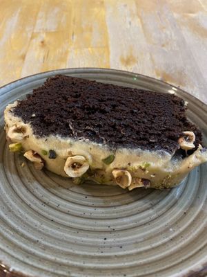 Pistachio cake  at Sip and Wonder in Alicante