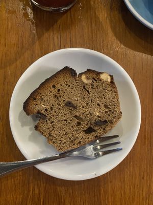 vegan banana bread  at Sip and Wonder in Alicante