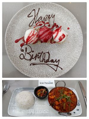 Sorbets and vegan masala at The Ice House in Ballina