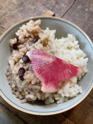Bird shaped tsukemono   at Kousaiken Gu in Kamakura
