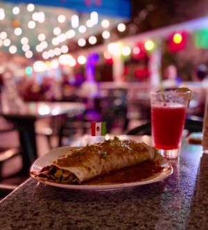 Vegan Burrito and Margarita at Old Town Mexican Cafe in Key West