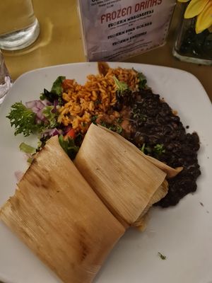 Veggie tamales. Was ok, not great at Old Town Mexican Cafe in Key West