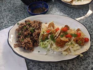 Fried avocado tacos at Old Town Mexican Cafe in Key West