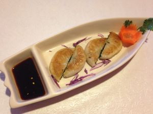 Chive dumplings at Jewel of Siam in Orland Park