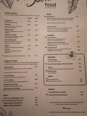 Menu de février 2022 at Soul Food in Kandy