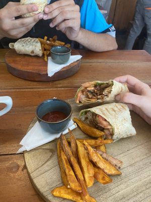 Mushroom soya wrap   at Soul Food in Kandy