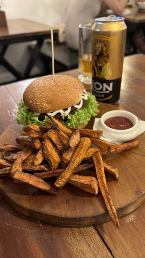 Jackfruit burger   at Soul Food in Kandy