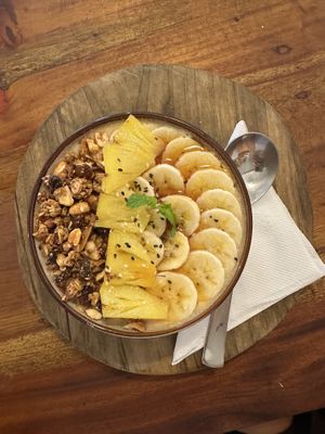 mango smoothie bowl (without beetroot)   at Soul Food in Kandy