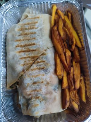 jackfruit wrap at Soul Food in Kandy