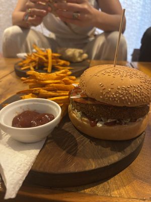 Jackfruit burger   at Soul Food in Kandy