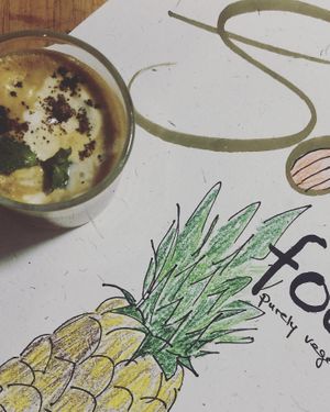 Coffee with vanilla ice cream at Soul Food in Kandy