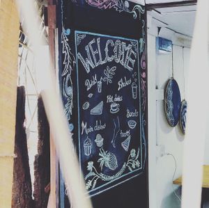 Our blackboard at Soul Food in Kandy