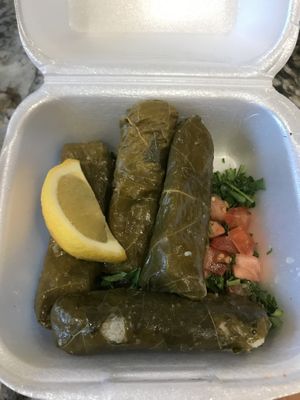 dolmades without tzatziki at Canal Bistro in Indianapolis