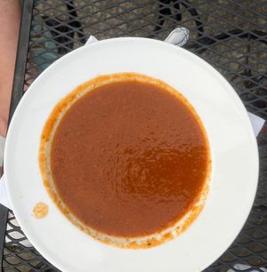tomato soup  at Canal Bistro in Indianapolis