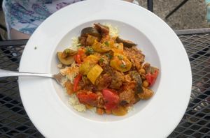 moussaka  at Canal Bistro in Indianapolis