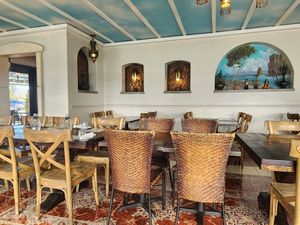 Nice interior at Canal Bistro in Indianapolis