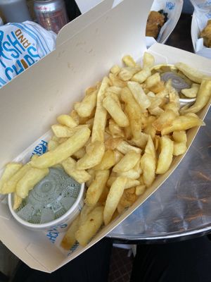 Large chips  at Catch22 in Bristol
