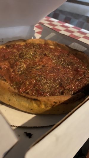 Small deep dish with vegan sausage   at My Pi in Chicago