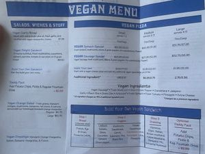 A full vegan menu!!!  at My Pi in Chicago