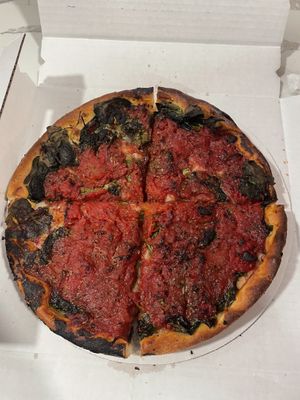 Vegan deep dish  at My Pi in Chicago