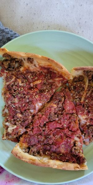 Vegan sausage   at My Pi in Chicago