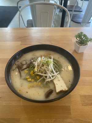 1UP ramen with kale noodles  at Sweet Octopus in Duluth