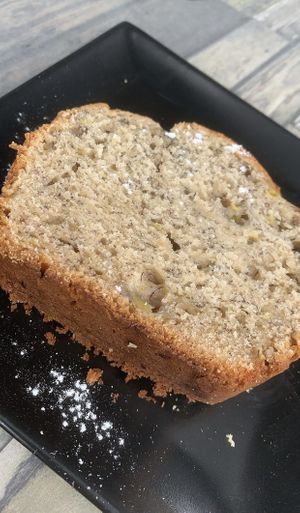 Vegan banana bread. at Santos Coffee With Soul in Oranjestad