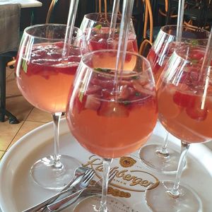 Erdbeerbowle at Yves's in Werder Havel