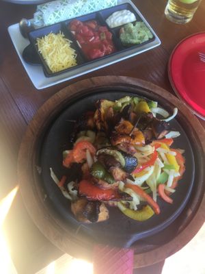 Vegan fajitas  at Chiquito in Birstall