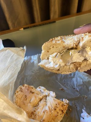 Onion #Veganuary at Liberty Bagels in New York City