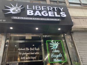  at Liberty Bagels in New York City